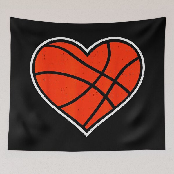Item preview, Basketball Heart Graphic Cute Sports Love for Players designed and sold by allistermariam.