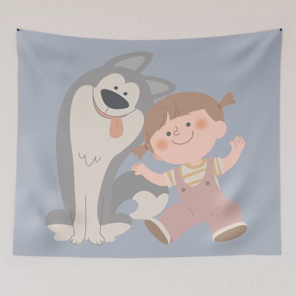 Item preview, Child and dog 1 designed and sold by Pasteltone.