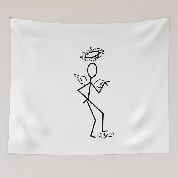 Item preview, Dancing Angel Stick Figure Halo Hip designed and sold by Noheqa.