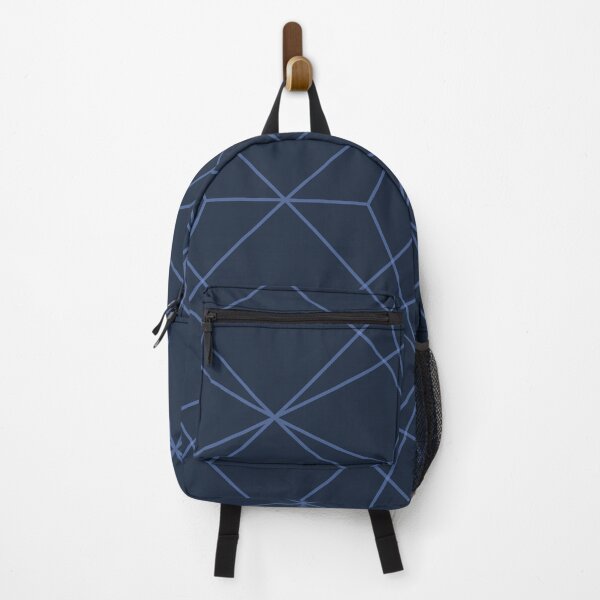 Item preview, Abstract seamless pattern with grey line art on dark navy background designed and sold by Longsilp.