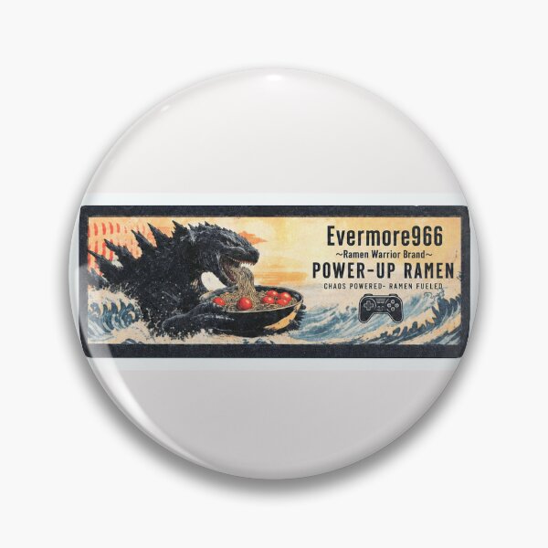 Item preview, CHAOS POWERED-RAMEN FUELED! RAMEN WARRIOR, POWER UP! EVERMORE966- GAMING AND KAIJU CHAOS! designed and sold by V3GFX.