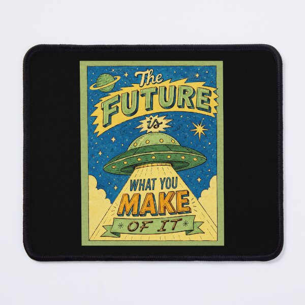 Item preview, Retro Space Poster The Future Is What You Make Of It designed and sold by ferminhays.