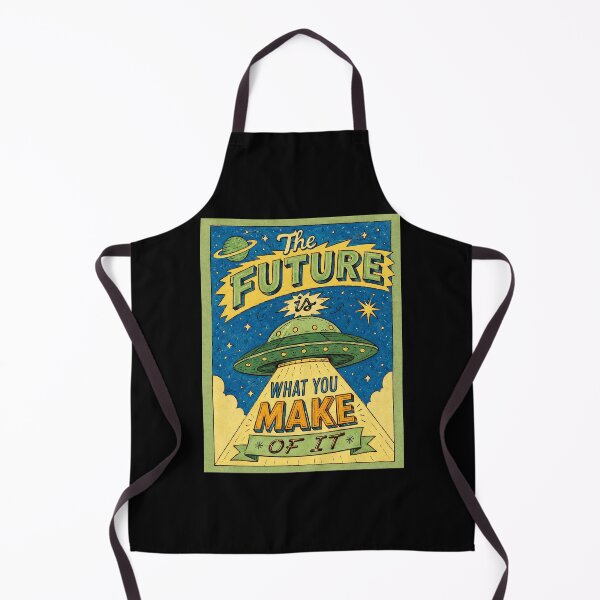 Item preview, Retro Space Poster The Future Is What You Make Of It designed and sold by ferminhays.
