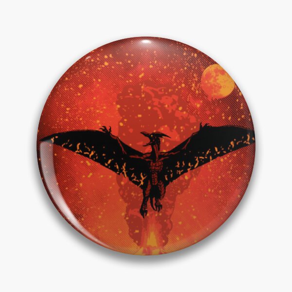 Item preview, Volcanic Pteranodon - Kaiju Fire Bird Monster Art designed and sold by MrGlayga.