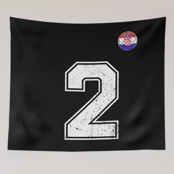 Item preview, Croatia Soccer Number 2 Vintage Sports Fan designed and sold by KristenosNehk.