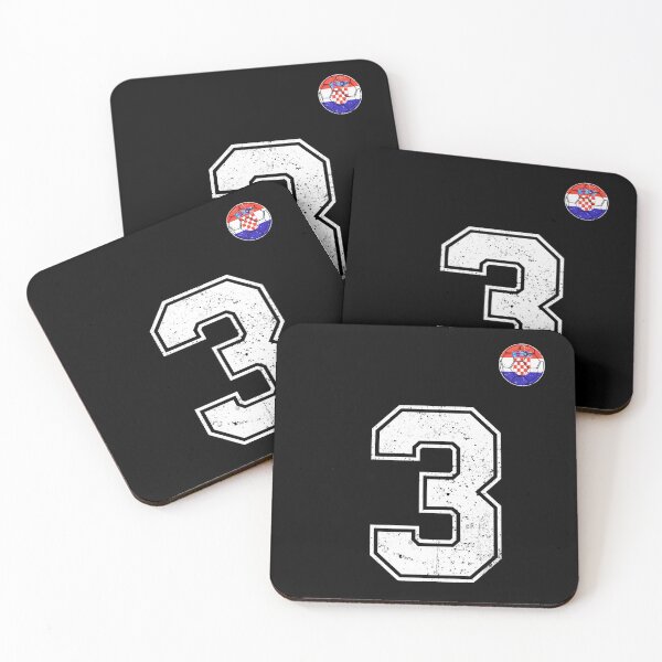 Item preview, Croatia Soccer Number 3 Vintage Sports Fan designed and sold by KristenosNehk.