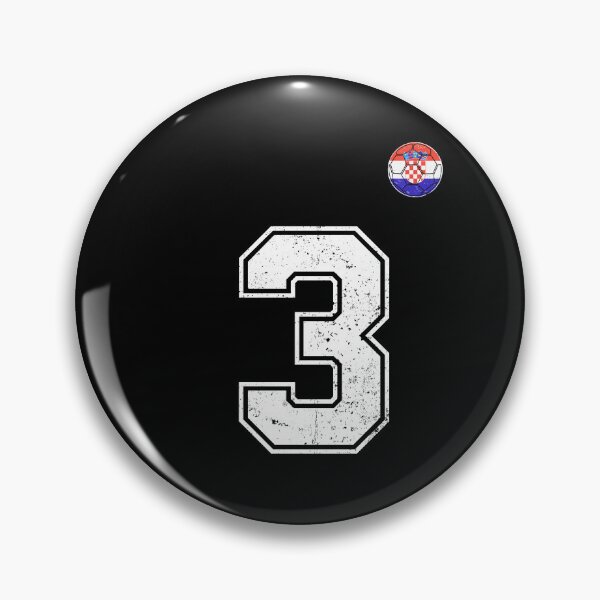 Item preview, Croatia Soccer Number 3 Vintage Sports Fan designed and sold by KristenosNehk.