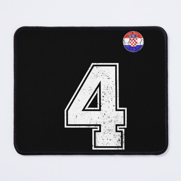 Item preview, Croatia Soccer Number 4 Vintage Sports Fan designed and sold by KristenosNehk.