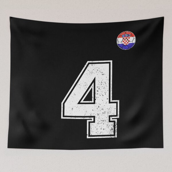 Item preview, Croatia Soccer Number 4 Vintage Sports Fan designed and sold by KristenosNehk.
