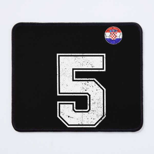 Item preview, Croatia Soccer Number 5 Vintage Sports Fan designed and sold by KristenosNehk.