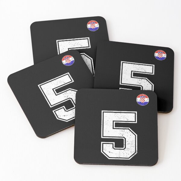 Item preview, Croatia Soccer Number 5 Vintage Sports Fan designed and sold by KristenosNehk.
