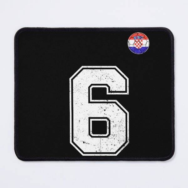 Item preview, Croatia Soccer Number 6 Vintage Sports Fan designed and sold by KristenosNehk.