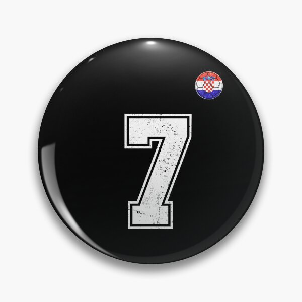 Item preview, Croatia Soccer Number 7 Vintage Sports Fan designed and sold by KristenosNehk.