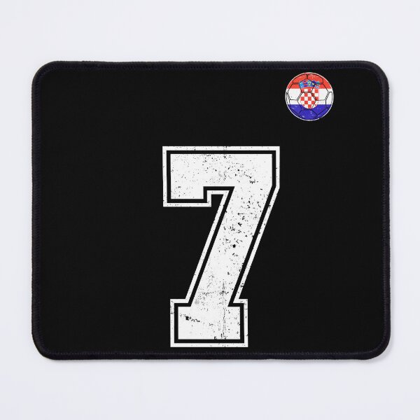 Item preview, Croatia Soccer Number 7 Vintage Sports Fan designed and sold by KristenosNehk.