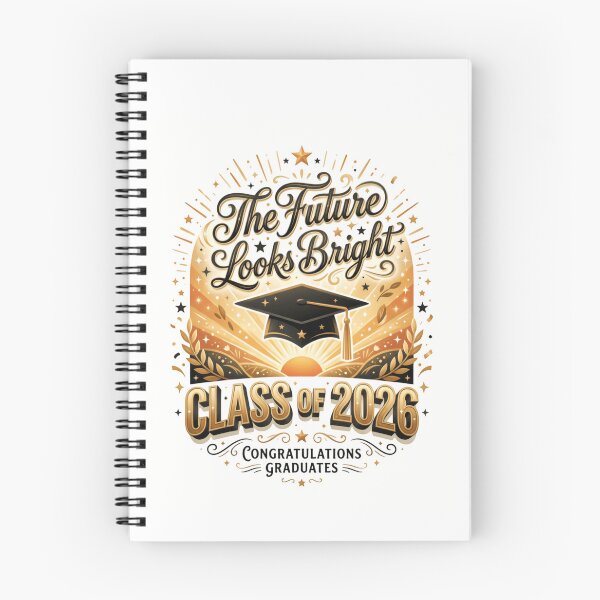 Item preview, The Future Looks Bright Class Of 2026 Congratulations Graduates Senior Graduation designed and sold by RetroMini2026.