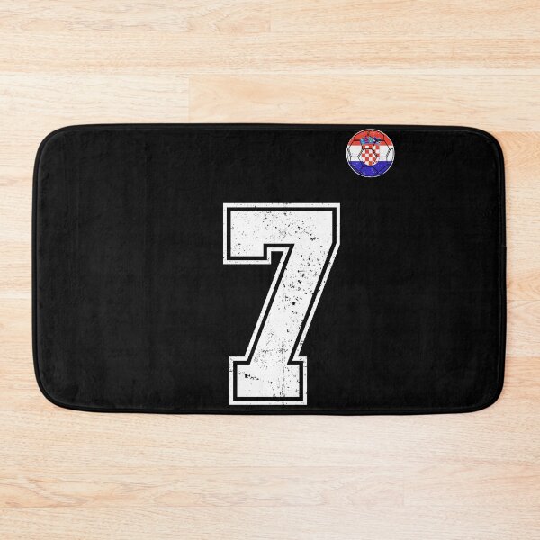 Item preview, Croatia Soccer Number 7 Vintage Sports Fan designed and sold by KristenosNehk.