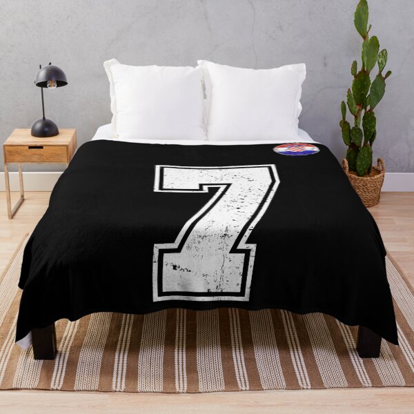 Item preview, Croatia Soccer Number 7 Vintage Sports Fan designed and sold by KristenosNehk.
