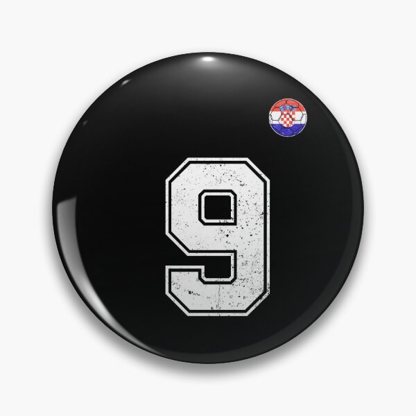 Item preview, Croatia Soccer Number 9 Vintage Sports Fan designed and sold by KristenosNehk.