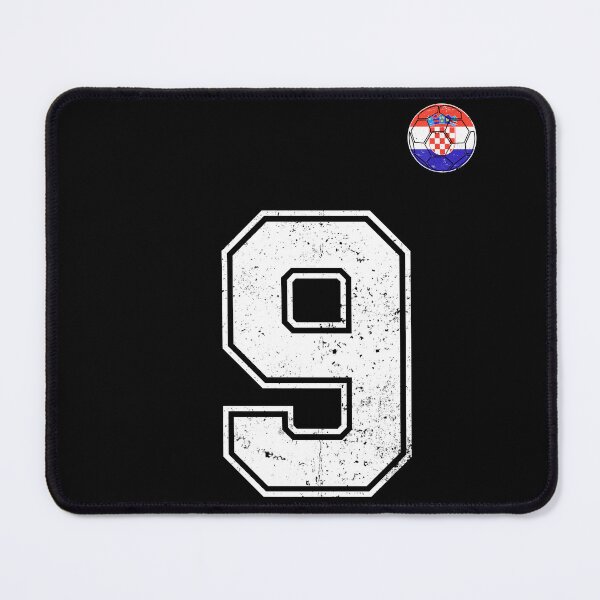 Item preview, Croatia Soccer Number 9 Vintage Sports Fan designed and sold by KristenosNehk.