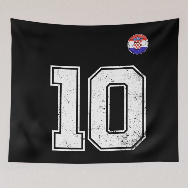 Item preview, Croatia Soccer Number 10 Vintage Sports Fan designed and sold by KristenosNehk.