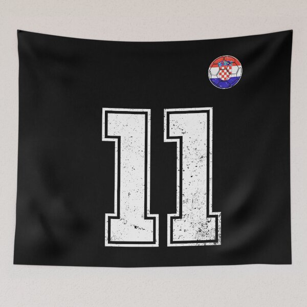 Item preview, Croatia Soccer Number 11 Vintage Sports Fan designed and sold by KristenosNehk.