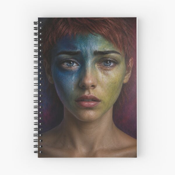 Item preview, young crying woman with red hair designed and sold by cloude-vigal.
