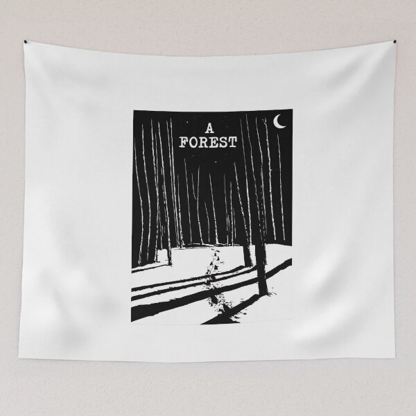Item preview, Minimalist Forest Snow Path Trees Art designed and sold by Noheqa.