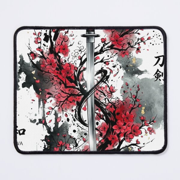 Item preview, Sakura Katana - Japanese Samurai Sword and Cherry Blossoms designed and sold by Hikariha Studio.
