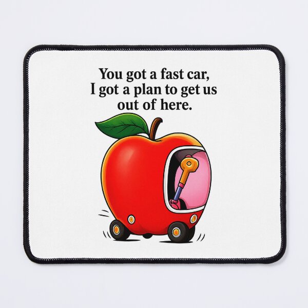 Item preview, Comfort Colors Fast Car, Apple Car Driving Design, Tracy Chapman Quote designed and sold by STVSpinsDesign.