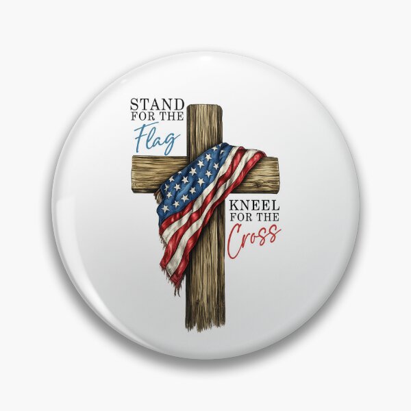 Item preview, Stand For The Flag Kneel For The Cross designed and sold by Johnny-Store.