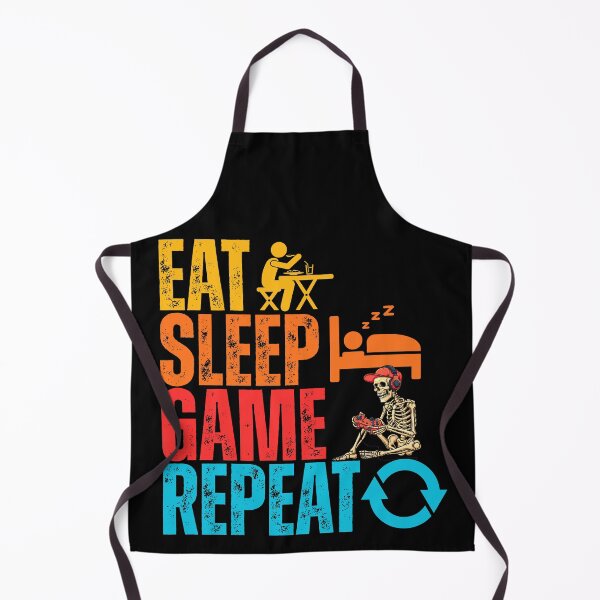 Item preview, Funny Gamer Skeleton - Eat, Sleep, Game Repeat designed and sold by legendaryskins.
