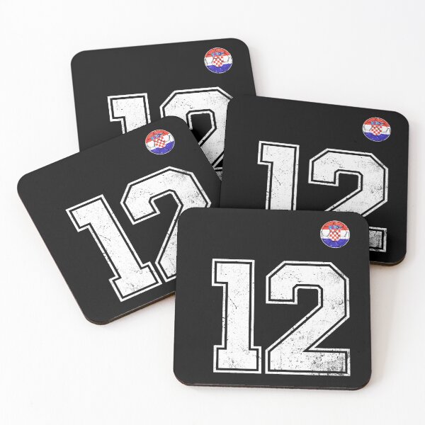 Item preview, Croatia Soccer Number 12 Vintage Sports Fan designed and sold by KristenosNehk.