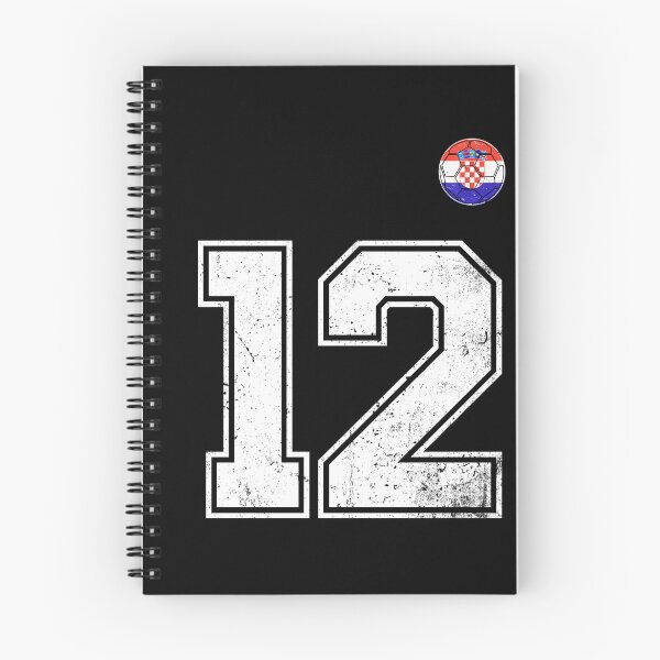 Item preview, Croatia Soccer Number 12 Vintage Sports Fan designed and sold by KristenosNehk.