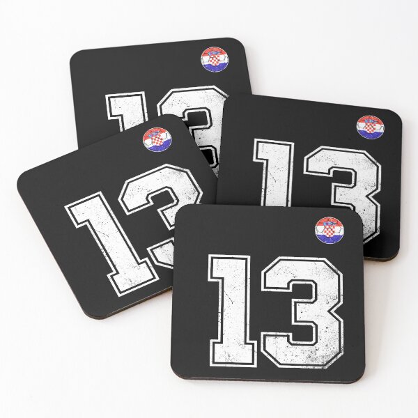 Item preview, Croatia Soccer Number 13 Vintage Sports Fan designed and sold by KristenosNehk.