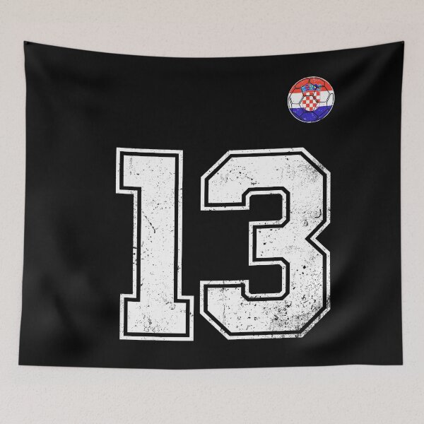 Item preview, Croatia Soccer Number 13 Vintage Sports Fan designed and sold by KristenosNehk.