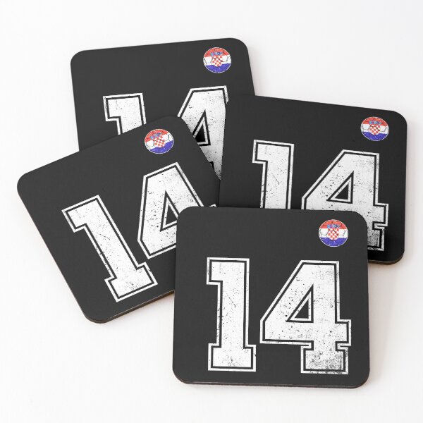Item preview, Croatia Soccer Number 14 Vintage Sports Fan designed and sold by KristenosNehk.