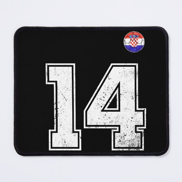 Item preview, Croatia Soccer Number 14 Vintage Sports Fan designed and sold by KristenosNehk.