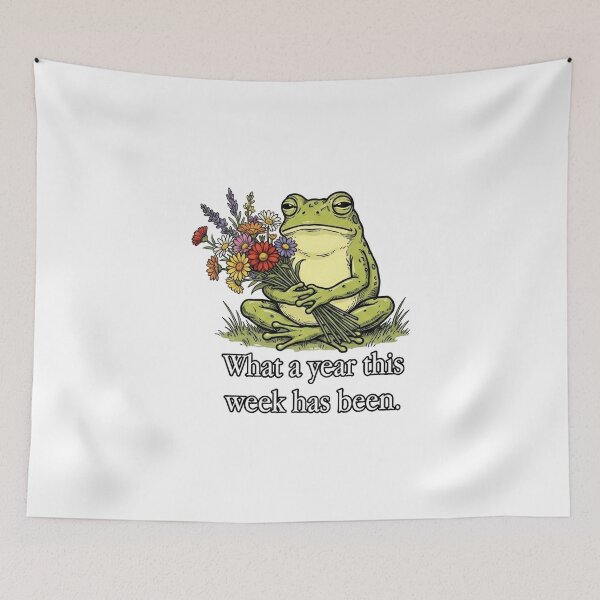 Item preview, What a Year This Week has Been Frog designed and sold by thomas-frame.