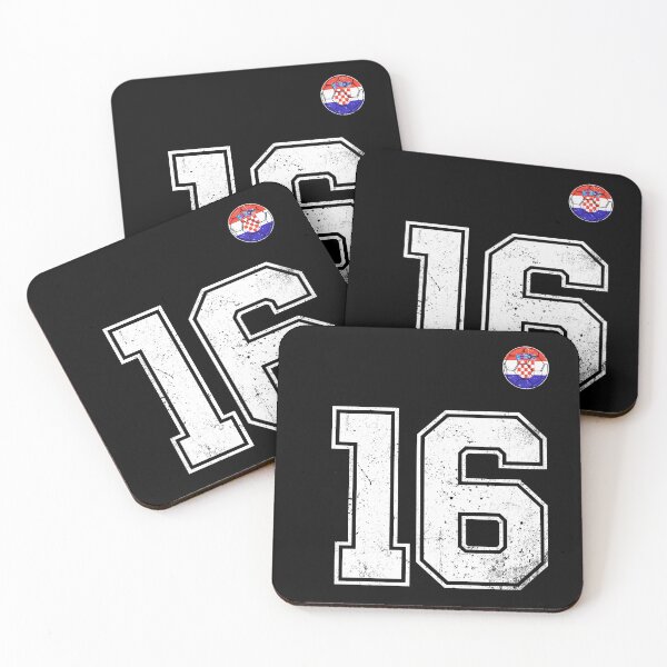 Item preview, Croatia Soccer Number 16 Vintage Sports Fan designed and sold by KristenosNehk.