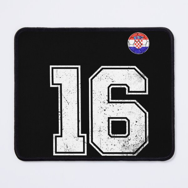 Item preview, Croatia Soccer Number 16 Vintage Sports Fan designed and sold by KristenosNehk.