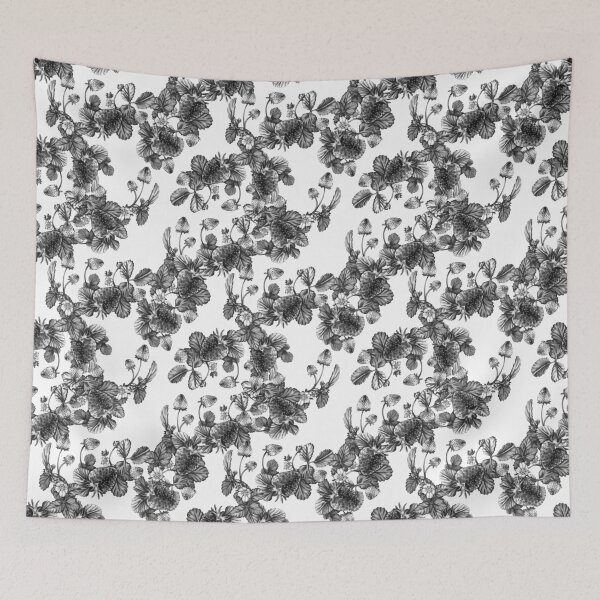 Item preview, Strawberry Summer Monochrome designed and sold by Kelsey Worth.