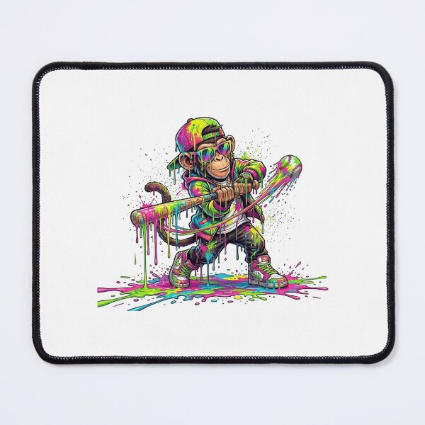 Item preview, Monkey Baseball Drip Funny Animal Party Sport Cool Graphic designed and sold by thomas-frame.