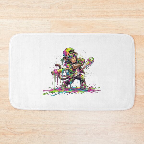 Item preview, Monkey Baseball Drip Funny Animal Party Sport Cool Graphic designed and sold by thomas-frame.