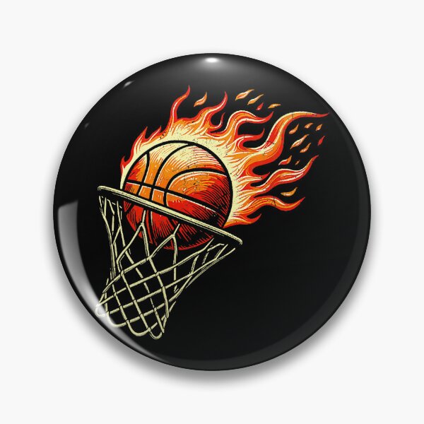 Item preview, Flaming Basketball Slam Shot Dynamic Sports Action designed and sold by allistermariam.