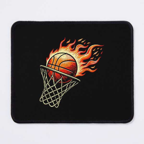 Item preview, Flaming Basketball Slam Shot Dynamic Sports Action designed and sold by allistermariam.