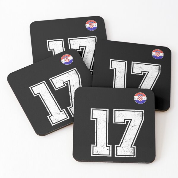 Item preview, Croatia Soccer Number 17 Vintage Sports Fan designed and sold by KristenosNehk.