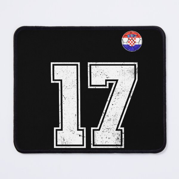 Item preview, Croatia Soccer Number 17 Vintage Sports Fan designed and sold by KristenosNehk.