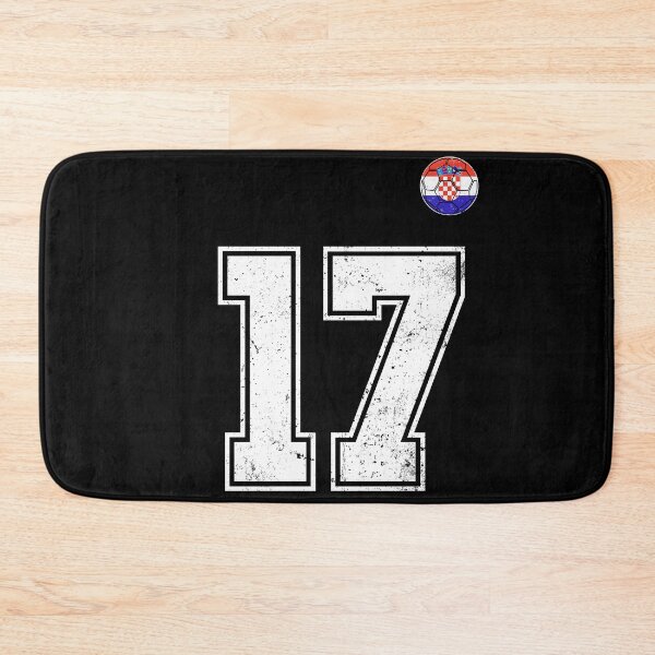 Item preview, Croatia Soccer Number 17 Vintage Sports Fan designed and sold by KristenosNehk.