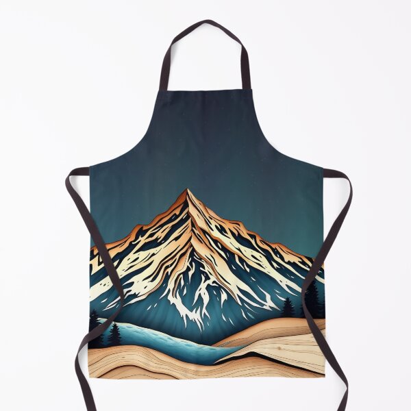Item preview, Quiet Night Mountain Aurora Art designed and sold by SparkSpiral.