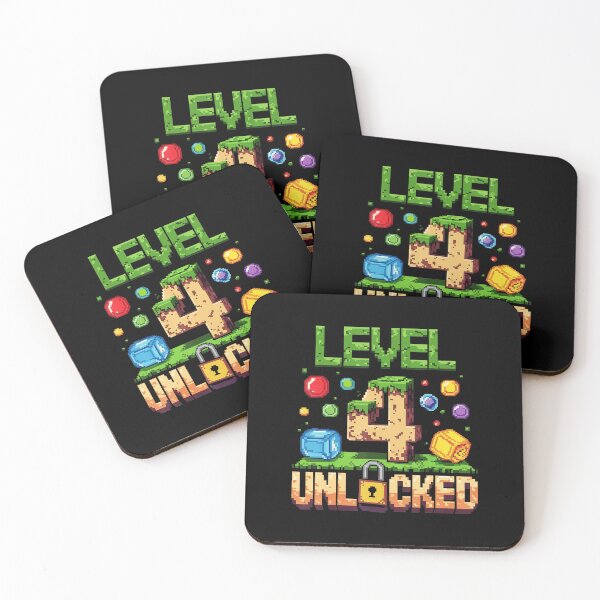 Item preview, Level 4 Unlocked Pixel Gaming Birthday Celebration designed and sold by FGTV2021.